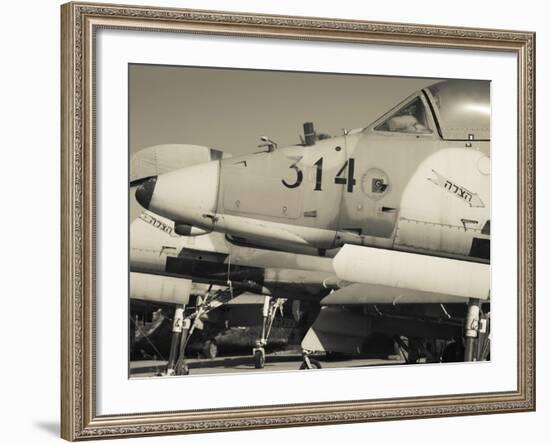 Graveyard of Us-Built A-4 Fighters, Israeli Air Force Museum, Be-Er Sheva, the Negev, Israel-Walter Bibikow-Framed Photographic Print