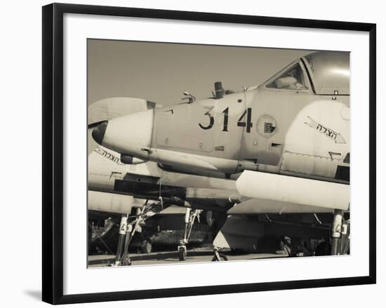 Graveyard of Us-Built A-4 Fighters, Israeli Air Force Museum, Be-Er Sheva, the Negev, Israel-Walter Bibikow-Framed Photographic Print