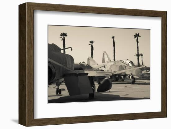 Graveyard of US-built F-4 Phantom fighters, Israeli Air Force Museum, Hatzerim Israeli Air Force...-null-Framed Photographic Print