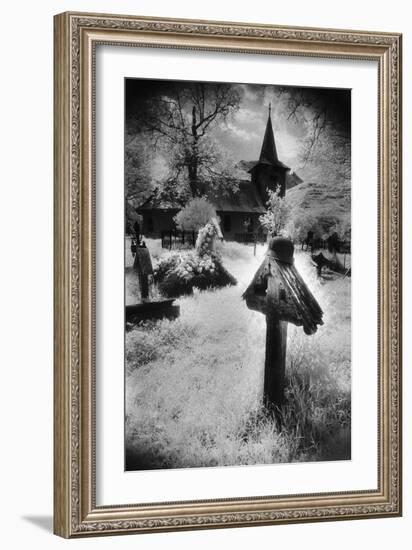 Graveyard, Village in the Carpathian Mountains, Romania-Simon Marsden-Framed Giclee Print