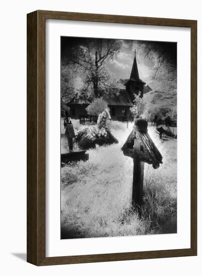 Graveyard, Village in the Carpathian Mountains, Romania-Simon Marsden-Framed Giclee Print
