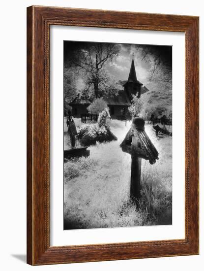 Graveyard, Village in the Carpathian Mountains, Romania-Simon Marsden-Framed Giclee Print