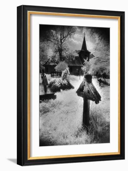 Graveyard, Village in the Carpathian Mountains, Romania-Simon Marsden-Framed Giclee Print