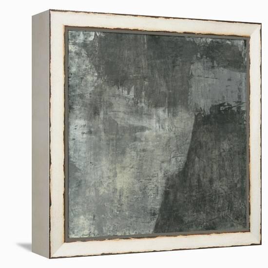 Gray Abstract I-Elena Ray-Framed Stretched Canvas