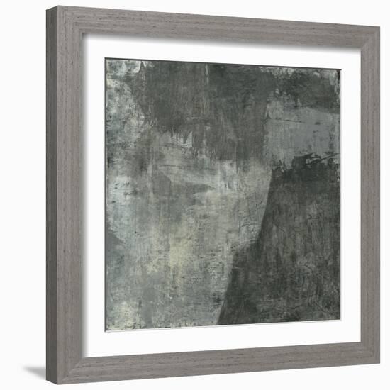 Gray Abstract I-Elena Ray-Framed Art Print