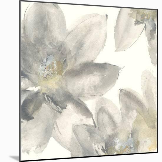 Gray and Silver Flowers I-Chris Paschke-Mounted Art Print