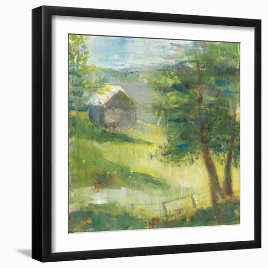 Gray Barn-Sue Schlabach-Framed Art Print