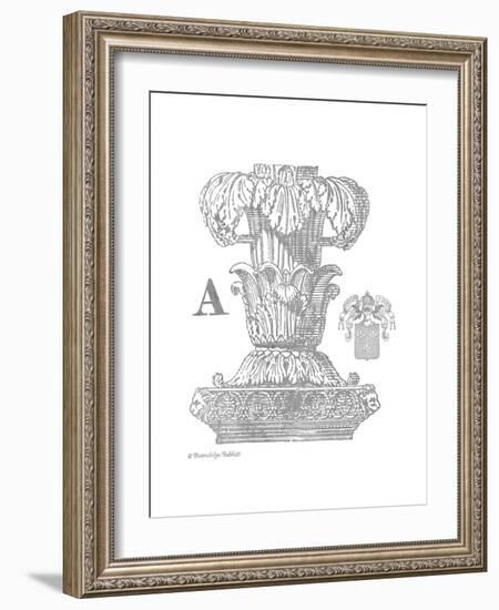 Gray Column A-Gwendolyn Babbitt-Framed Art Print