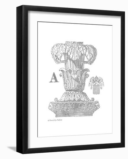 Gray Column A-Gwendolyn Babbitt-Framed Art Print