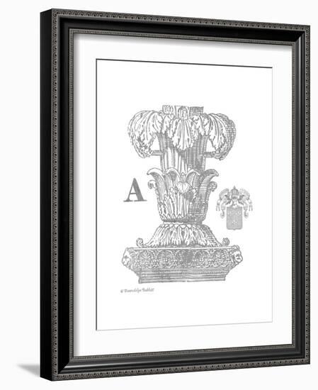 Gray Column A-Gwendolyn Babbitt-Framed Art Print