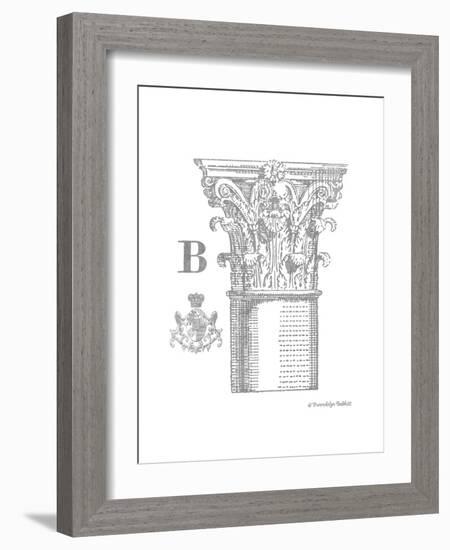 Gray Column B-Gwendolyn Babbitt-Framed Art Print