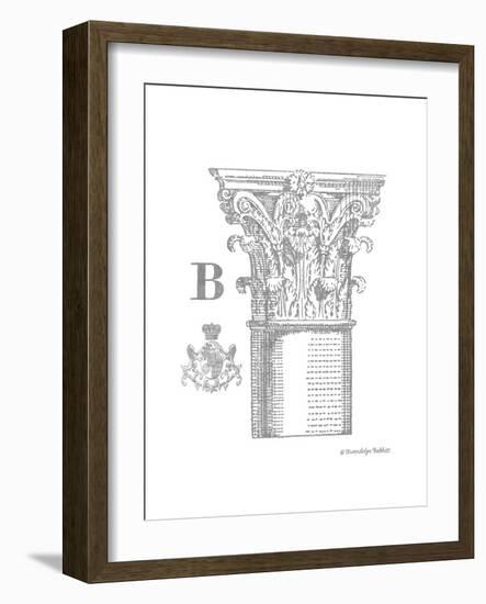 Gray Column B-Gwendolyn Babbitt-Framed Art Print