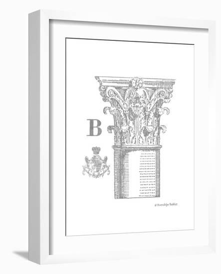 Gray Column B-Gwendolyn Babbitt-Framed Art Print