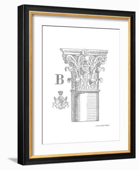 Gray Column B-Gwendolyn Babbitt-Framed Art Print