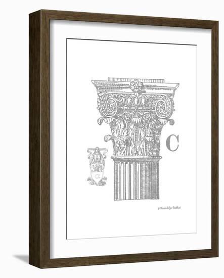 Gray Column C-Gwendolyn Babbitt-Framed Art Print