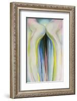 Gray Lines with Black, Blue, and Yellow, c.1925-Georgia O'Keeffe-Framed Art Print