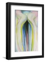 Gray Lines with Black, Blue, and Yellow, c.1925-Georgia O'Keeffe-Framed Art Print