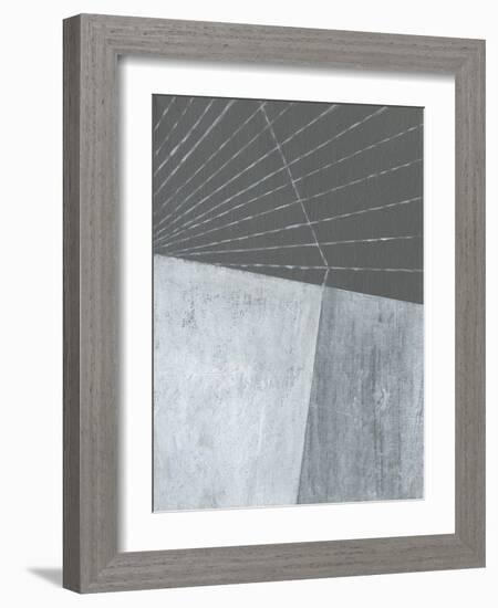 Gray Matter Lines I-Jodi Fuchs-Framed Art Print