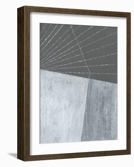 Gray Matter Lines I-Jodi Fuchs-Framed Art Print