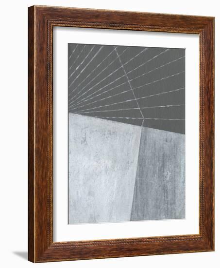 Gray Matter Lines I-Jodi Fuchs-Framed Art Print