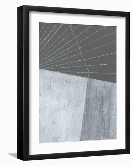 Gray Matter Lines I-Jodi Fuchs-Framed Art Print