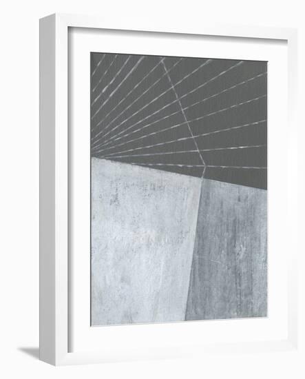 Gray Matter Lines I-Jodi Fuchs-Framed Art Print