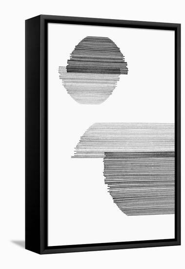 Gray on Gray I-PI Studio-Framed Stretched Canvas