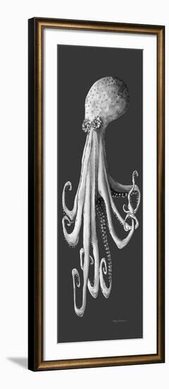 Gray on Gray Octopus 1-Megan Aroon Duncanson-Framed Giclee Print