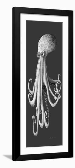 Gray on Gray Octopus 1-Megan Aroon Duncanson-Framed Giclee Print