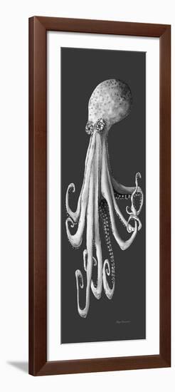 Gray on Gray Octopus 1-Megan Aroon Duncanson-Framed Giclee Print