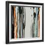 Gray Paint Drips-Tracy Hiner-Framed Giclee Print