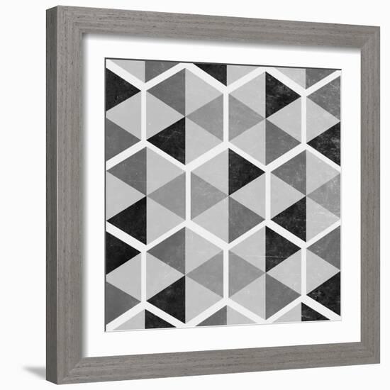 Gray Pattern I-null-Framed Premium Giclee Print