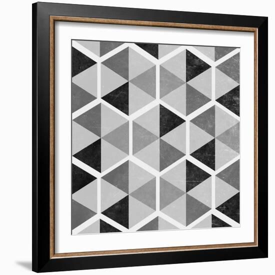 Gray Pattern I-null-Framed Premium Giclee Print