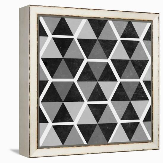 Gray Pattern II-null-Framed Stretched Canvas