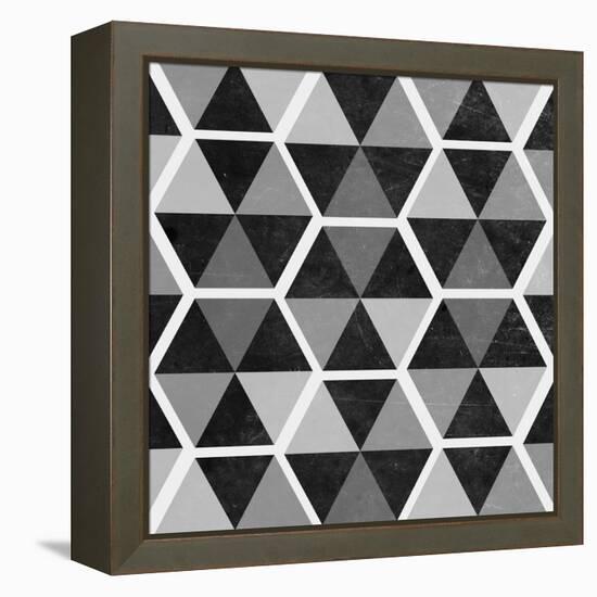 Gray Pattern II-null-Framed Stretched Canvas