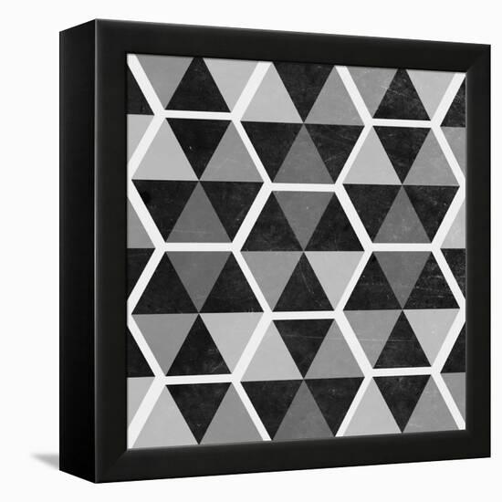 Gray Pattern II-null-Framed Stretched Canvas