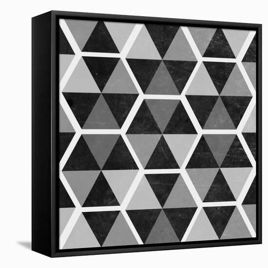 Gray Pattern II-null-Framed Stretched Canvas