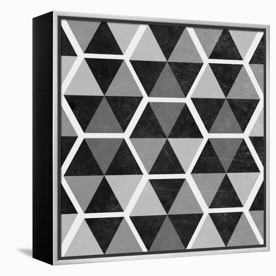 Gray Pattern II-null-Framed Stretched Canvas