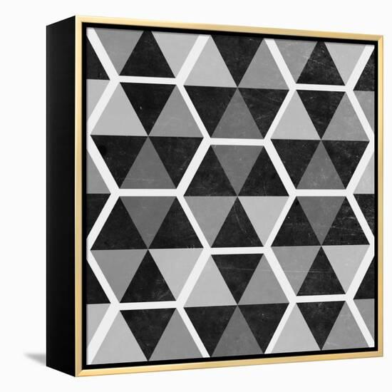 Gray Pattern II-null-Framed Stretched Canvas