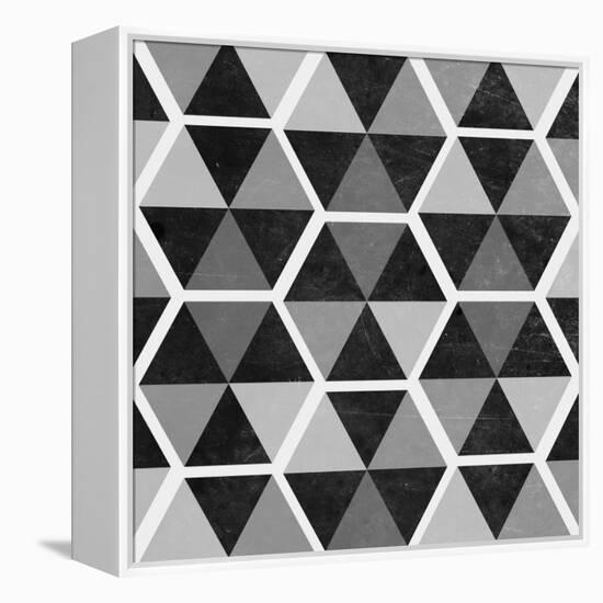 Gray Pattern II-null-Framed Stretched Canvas