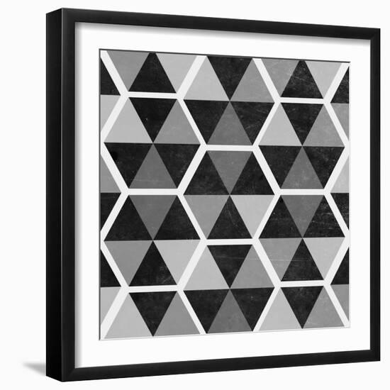 Gray Pattern II-null-Framed Art Print