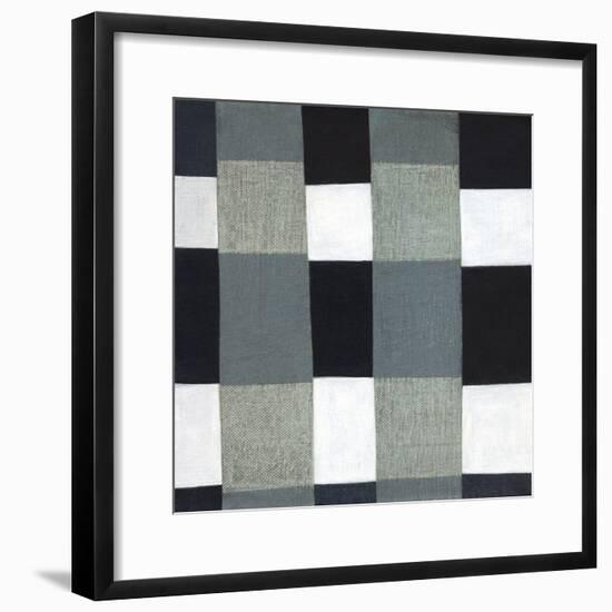 Gray Plaid 1-Laura Nugent-Framed Art Print