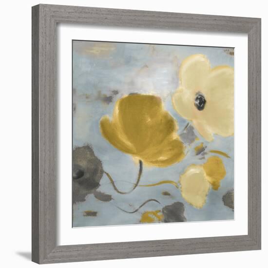 Gray Poppies in Bloom I-Lanie Loreth-Framed Art Print