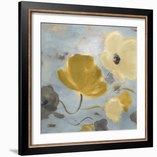 Gray Poppies in Bloom I-Lanie Loreth-Framed Art Print