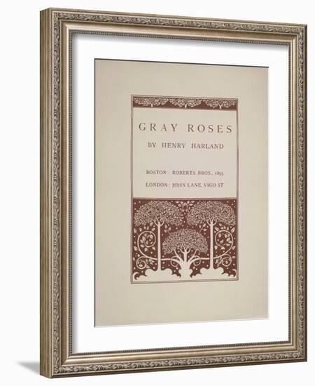 Gray Roses-Aubrey Beardsley-Framed Giclee Print