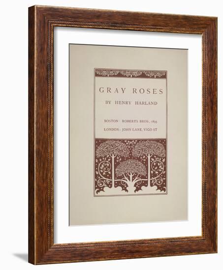 Gray Roses-Aubrey Beardsley-Framed Giclee Print