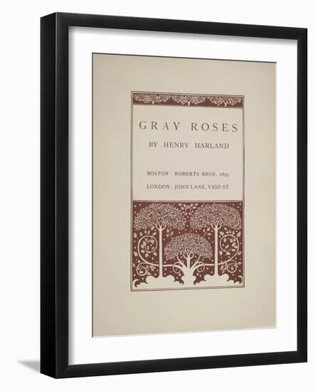 Gray Roses-Aubrey Beardsley-Framed Giclee Print