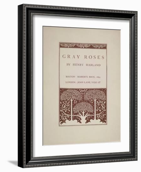 Gray Roses-Aubrey Beardsley-Framed Giclee Print