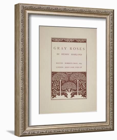 Gray Roses-Aubrey Beardsley-Framed Giclee Print