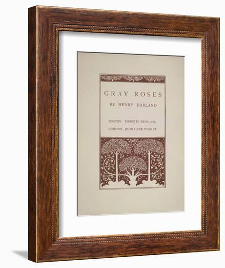 Gray Roses-Aubrey Beardsley-Framed Giclee Print